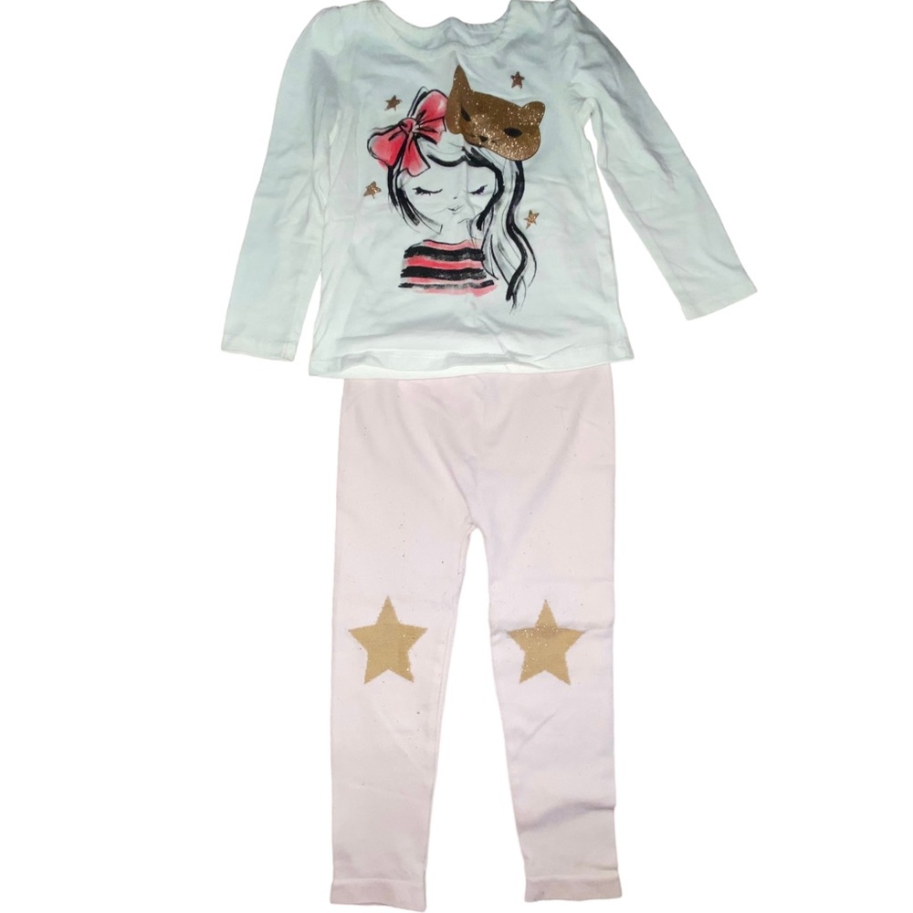 Epic Threads girls size 2T outfit long sleeve top & leggings pants